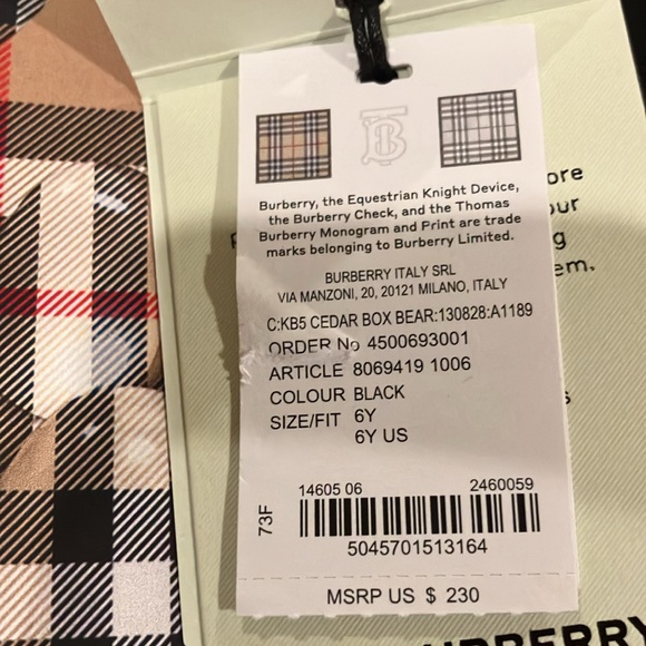 NWT- Burberry Thomas Bear T-shirt - Picture 4 of 10